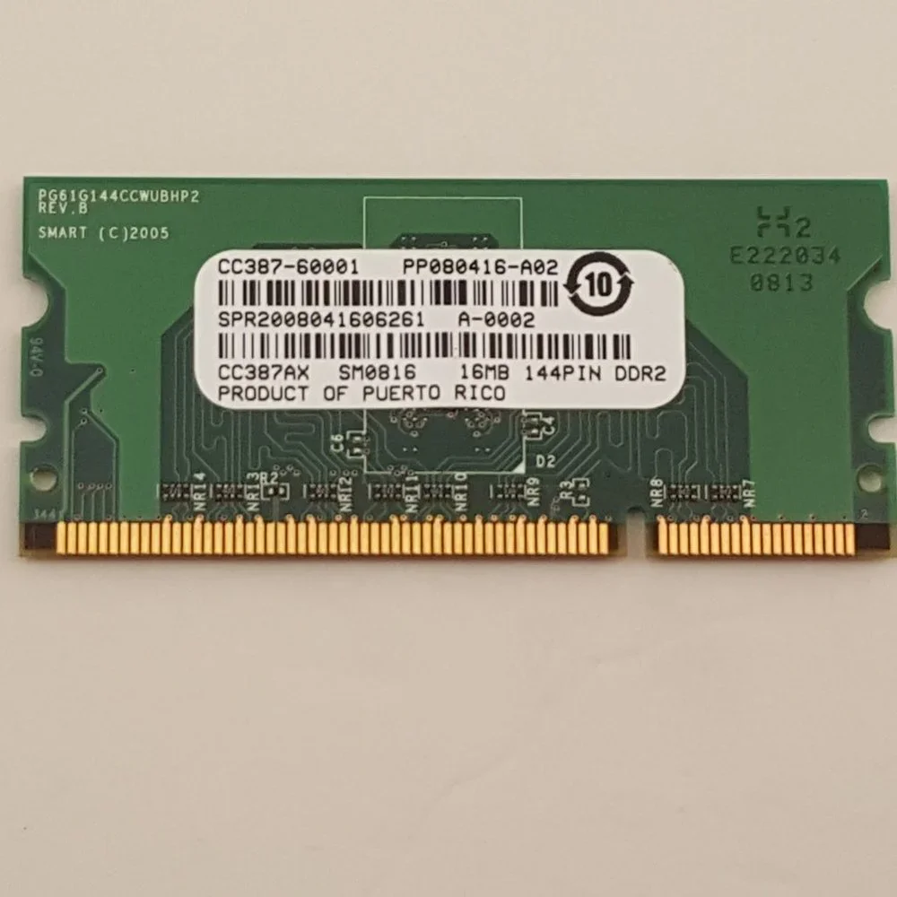 HP CC387AX 16MB 144-pin DDR2 SDRAM Memory Module HP LJ 3005 CC387-60001